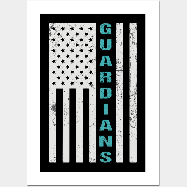 Guardians of Space Flag - Military Force to Defend the USA Wall Art by Shop design